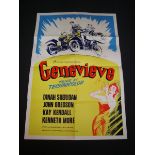 GENEVIEVE (1953) - UK re-release British One Sheet