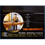 THE GRADUATE (1968) - UK Quad - FIRST RELEASE 'X'