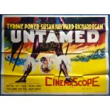 UNTAMED (1955) - UK Quad - 30" x 40" (76 x 101.5 c