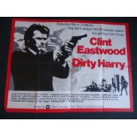 DIRTY HARRY (1972 Reissue) UK Quad Film Poster - C