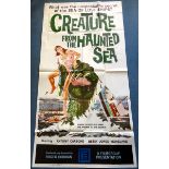 CREATURE FROM THE HAUNTED SEA (1961) - US Three Sh