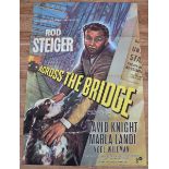 ACROSS THE BRIDGE (1957) - UK One Sheet Film Poste