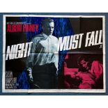 NIGHT MUST FALL (1964) - UK Quad Film Poster - ALBERT FINNEY - 30" x 40" (76 x 101.5 cm) - Folded (