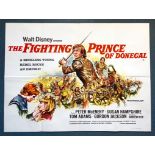 THE FIGHTING PRINCE OF DONEGAL (1966) - UK Quad Film Poster - 30" x 40" (76 x 101.5 cm) - Folded (as