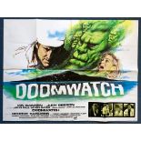 DOOMWATCH (1972) - British UK Quad Film Poster - TIGON/TONY TENSER - Tom Chantrell artwork - 30" x