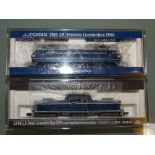 N GAUGE - PAIR OF JAPANESE OUTLINE LOCOS - 1 x DIESEL AND 1 x ELECTRIC - by TOMIX - E in VG boxes (