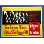 JUDGEMENT AT NUREMBERG (1961) - UK Quad Film Poster - First Release - BURT LANCASTER _ SPENCER TRACY