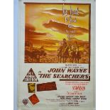 THE SEARCHERS (1956) - Australian One Sheet Movie Poster - Western starring John Wayne - 27" x 39.5"