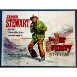 THE FAR COUNTRY (1955) - British UK Quad Film Poster - JAMES STEWART - Kirby artwork - 30" x 40" (76