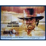 PALE RIDER (1985) - British UK Quad Film Poster - CLINT EASTWOOD - One of the best looking