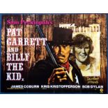 PAT GARRETT AND BILLY THE KID (1973) - British UK Quad film poster - SAM PECKINPAH - JAMES