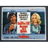 ASSAULT ON A QUEEN (1966) - UK Quad Film Poster - FRANK SINATRA - 30" x 40" (76 x 101.5 cm) - Folded