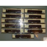 N GAUGE - GROUP OF JAPANESE OUTLINE PASSENGER CARRIAGES - by KATO etc - E in VG boxes (11)