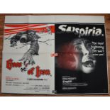 CROSS OF IRON/ SUSPIRIA (1979) DOUBLE BILL - UK Quad Film Poster (30" x 40" - 76 x 101.5 cm) -