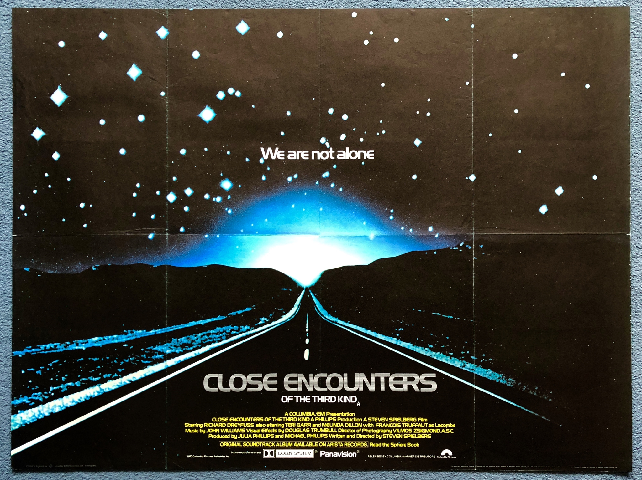 CLOSE ENCOUNTERS OF THE THIRD KIND (1977) - UK Quad Film Poster - STEVEN SPIELBERG - 30" x 40" (76 x