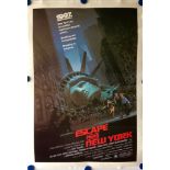 ESCAPE FROM NEW YORK (1981) - US One Sheet Movie Poster (Studio Style) - JOHN CARPENTER - Barry E.