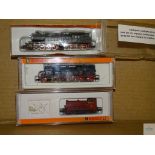 N GAUGE - GROUP OF GERMAN OUTLINE DIESEL AND STEAM LOCOS - ARNOLD - G/VG in G boxes (3)