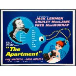 THE APARTMENT (1960) - British UK Quad Film Poster - Billy Wilder romantic comedy starring Jack