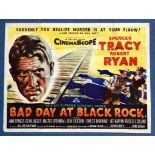 BAD DAY AT BLACK ROCK (1955) - UK Quad Film Poster - First Release - Classic western artwork -