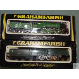 N GAUGE - PAIR OF BRITISH OUTLINE STEAM LOCOMOTIVES by GRAHAM FARISH 'FLYING SCOTSMAN' and '