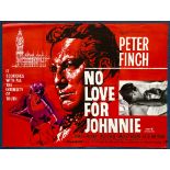 NO LOVE FOR JOHNNIE (1961) - British UK Quad Film Poster - Giuliano Nistri artwork - 30" x 40" (76 x