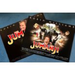 JUMANJI (1995) - 2 x UK Quad Film Posters (Advance Teaser & Final Design) - Both UK Quad Film