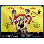 SOME LIKE IT HOT (2000 BFI Release) - British UK Quad Film Poster - Marilyn Monroe, Jack Lemmom &