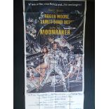 MOONRAKER (1979) - US/International Three Sheet Movie Poster - Daniel Gouzee artwork - 41" x 81" (
