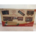 CHRISTMAS MAGIC EXPRESS PLASTIC REMOTE CONTROL TRAIN SET - VG in F/G box