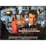 JAMES BOND: TOMORROW NEVER DIES (1997) - British UK Quad Film Poster - Withdrawn version; Mis-