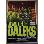 DR WHO AND THE DALEKS - (1965) - re-release - UK One Sheet Film Poster (27” x 40” – 68.5 x 101.5 cm)