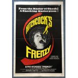 FRENZY (1972) - US One Sheet Movie Poster - 27" x 41" (68.5 x 104 cm) - Alfred Hitchcock - Folded (