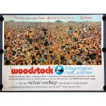 WOODSTOCK (1970) - UK Quad Film Poster - In depth documentary of the legendary Woodstock Festival in