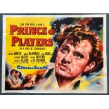 PRINCE OF PLAYERS (1955) - UK Quad Film Poster - 30" x 40" (76 x 101.5 cm) - Jock Hinchcliffe