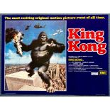 KING KONG (1976) - UK Quad Film Poster - John Berkey artwork - 30" x 40" (76 x 101.5) - Folded (as