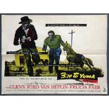 3:10 TO YUMA (1957) - UK Quad Film Poster - GLENN FORD - 30" x 40" (76 x 101.5 cm) - Folded (as