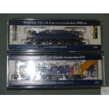 N GAUGE - PAIR OF JAPANESE OUTLINE ELECTRIC LOCOS by TOMIX - E in VG boxes (2)