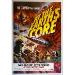 AT THE EARTH'S CORE (1976) - British One Sheet film poster - All action Tom Chantrell Artwork - (27"