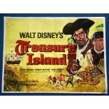 TREASURE ISLAND (1970's Release) - UK Quad Film Poster - 30" x 40" (76 x 101.5 cm) - Folded (as