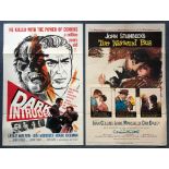 US One Sheet Movie Poster Lot x 2 - DARK INVADER (1965) & THE WAYWARD BUS (1957) - US One Sheet
