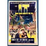 IT CAME FROM BENEATH THE SEA (1955) - US One Sheet Movie Poster - 27" x 41" (68.5 x 104 cm) - Dark