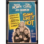 SOME LIKE IT HOT (1959) - British Double Crown - Marilyn Monroe, Jack Lemmon & Tony Curtis all