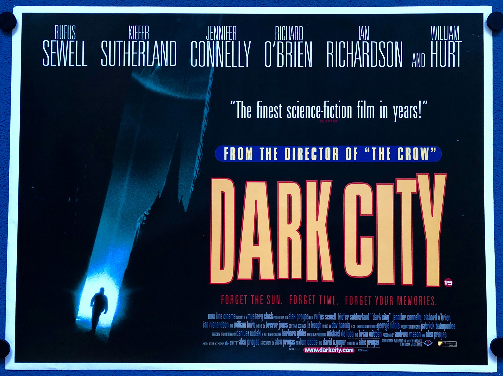 DARK CITY (1997) - British UK Quad Film Poster - Cult dark fantasy - 30" x 40" (76 x 101.5 cm) -