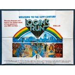 LOGAN'S RUN (1976) - British UK Quad Film Poster - JENNY AGUTTER - MICHAEL YORK - Charles Moll