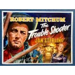 THE TROUBLE SHOOTER (1955) - UK Quad Film Poster - Bill Wiggins artwork of a 'young' Robert