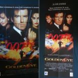 BOND: GOLDENEYE (1995) - Lot of 2 Movie Posters comprising: 1 x French Door Panel - 22.75" x 61.