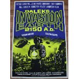 DALEKS: INVASION EARTH 2150 AD(1966) re-release - UK One Sheet Film Poster (27” x 40” – 68.5 x 101.5