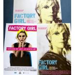 FACTORY GIRL (2006) Lot x 3 - ANDY WARHOL - Sienna Miller - UK Quad 30" x 40" (76 x 101.5 cm) - US