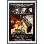 WHERE EAGLES DARE (1973 Release) - US One Sheet Movie Poster - 27" x 41" (68.5 x 104 cm) - Frank
