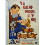 TROUBLE ALONG THE WAY (1953) - Australian One Sheet Movie Poster - 27" x 39.5" (76 x 100 cm) -